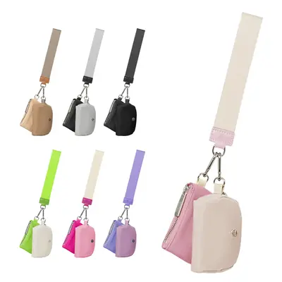 Mamona Fashion Detachable Dual Pouch Wristlet Portable Coin Purse - Mini Purse - Small Wallets for Women Men