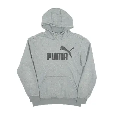 PUMA Hoodie Grey Pullover Mens S