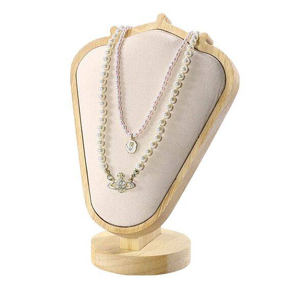 Bust Shaped Velvet Necklace Display Stands