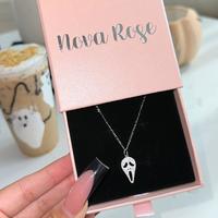 Nova rose  Ghost Face Necklace for Women - Perfect for Halloween