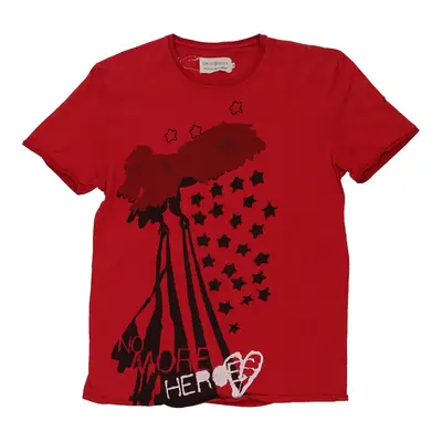 No More Heroes Levis Graphic T-Shirt - Medium Red Cotton
