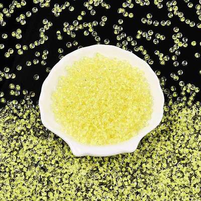 6/0 Inside Colours Transparent Glass Seed Beads