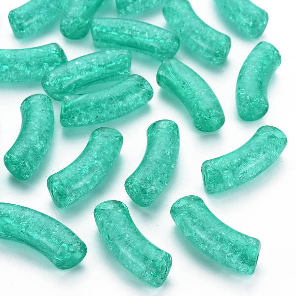 Transparent Crackle Acrylic Beads