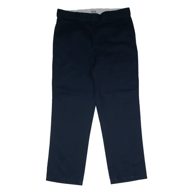 DICKIES 874 Workwear Mens Twill Trousers Blue Regular Straight W38 L32