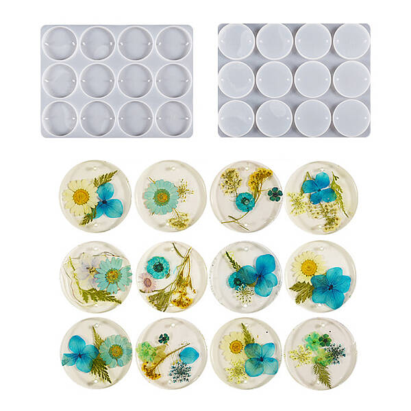DIY Silicone Round Connector Charm Molds