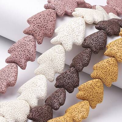 Natural Lava Rock Beads Strand