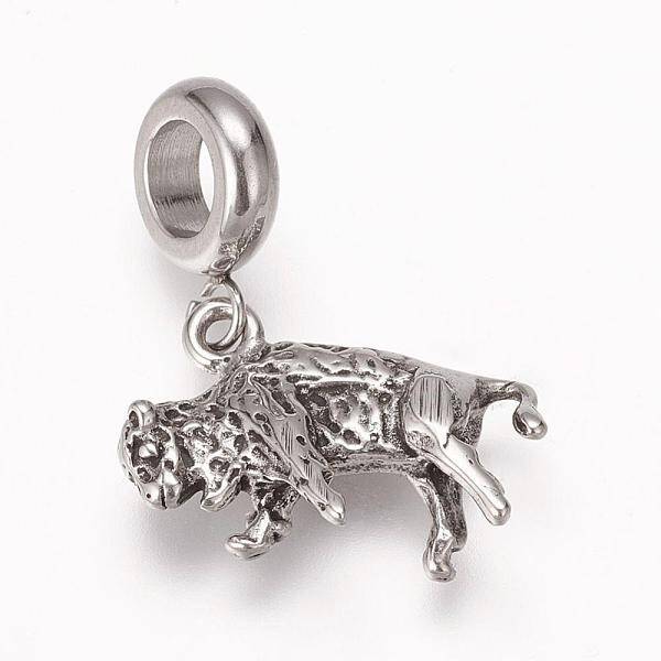 304 Stainless Steel European Dangle Charms
