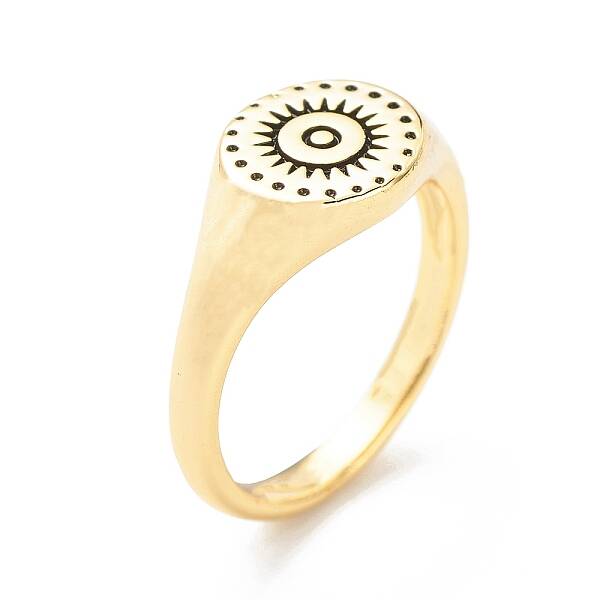 Brass Signet Ring for Women