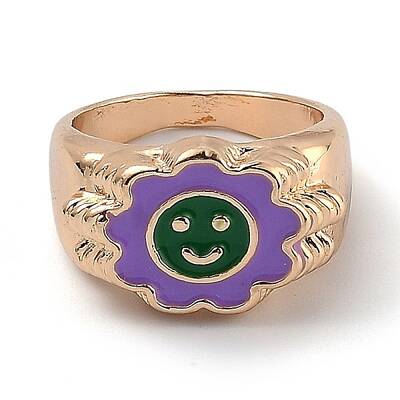 (Jewelry Parties Factory Sale)Alloy Enamel Finger Rings