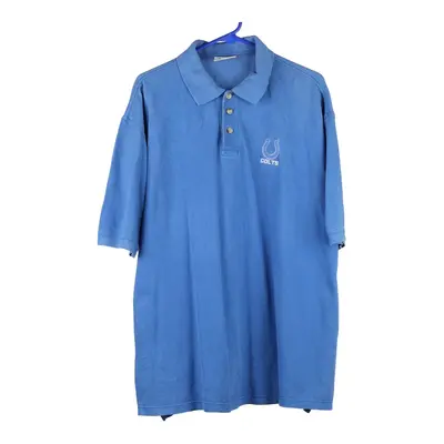 Indianapolis Colts Lee Sport Polo Shirt - Large Blue Cotton