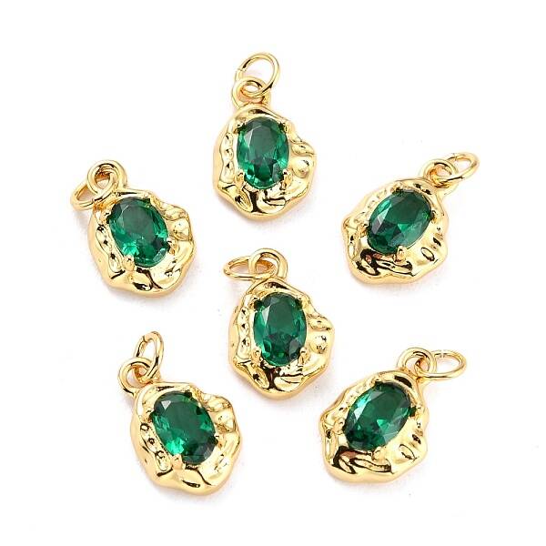 Brass Micro Pave Cubic Zirconia Pendant
