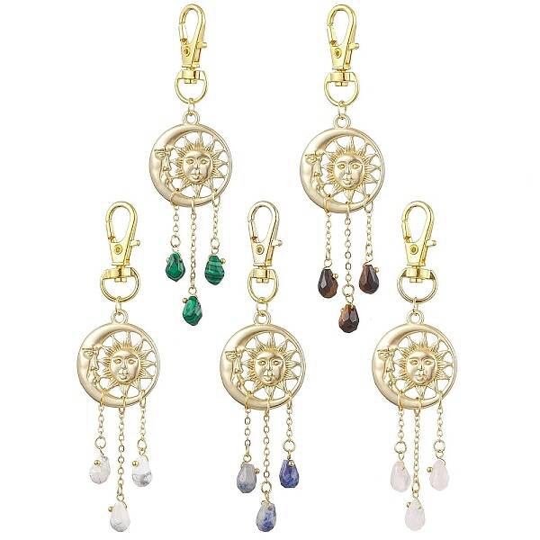 Alloy Moon & Sun Pendant Decorations