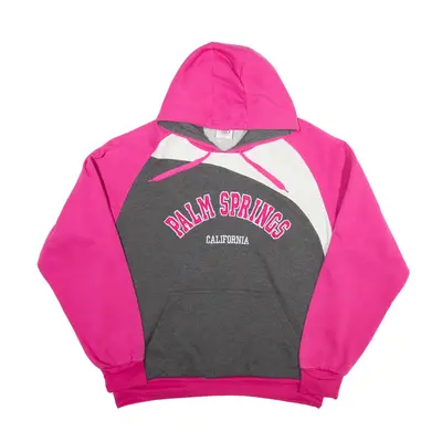 DIMCO Palm springs, california Hoodie Pink Pullover Womens L