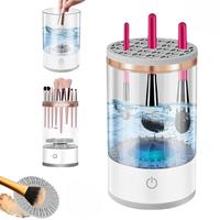 Electric Makeup Brush Cleaner, Automatic Makeup Brush Cleaner Machine Electric Spinning Cleaner, Super-fast for Most Size Bru...