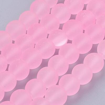 Transparent Glass Bead Strands