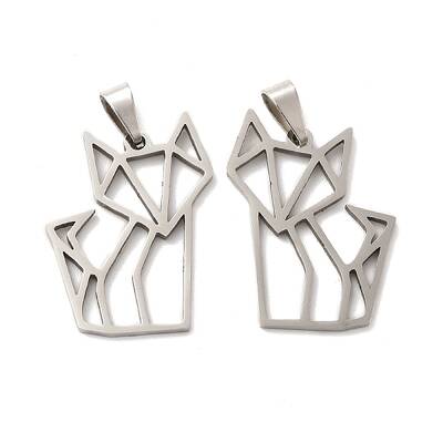 Non-Tarnish 201 Stainless Steel Origami Pendants