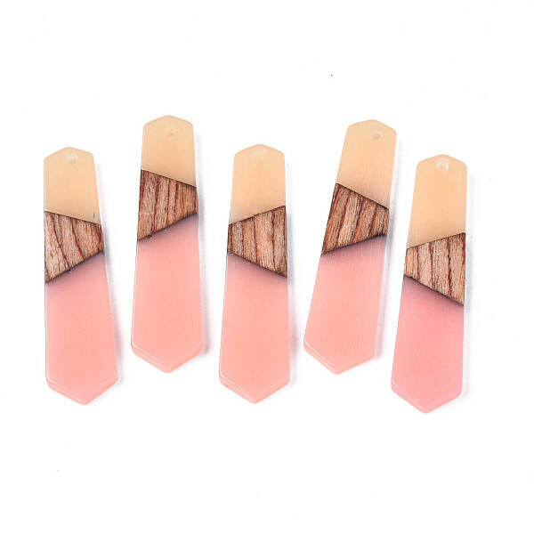 Resin & Walnut Wood Pendants