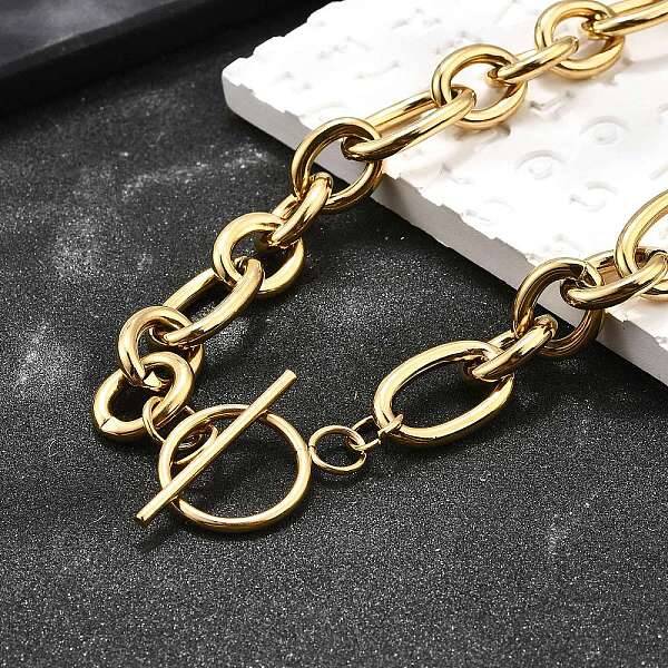 304 Stainless Steel Rolo Chain Necklace