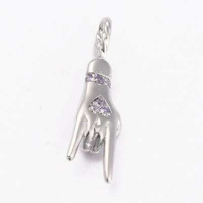 Brass Cubic Zirconia Pendants