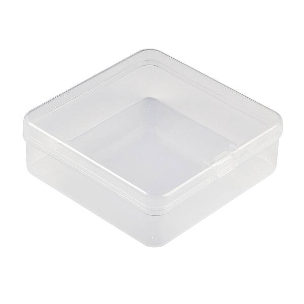 Plastic Bead Containers with Hinged Lid