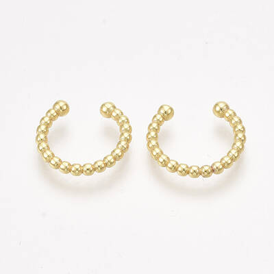 Brass Cuff Earrings