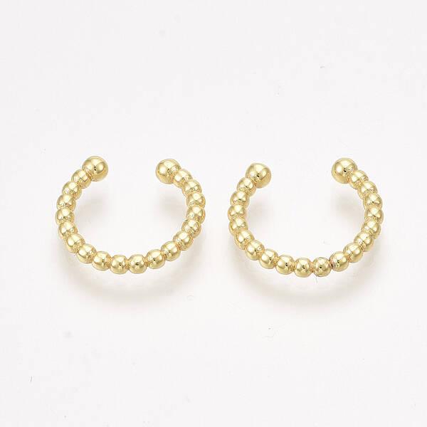 Brass Cuff Earrings