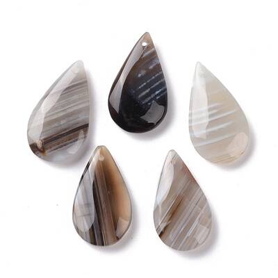 Natural Botswana Agate Pendants