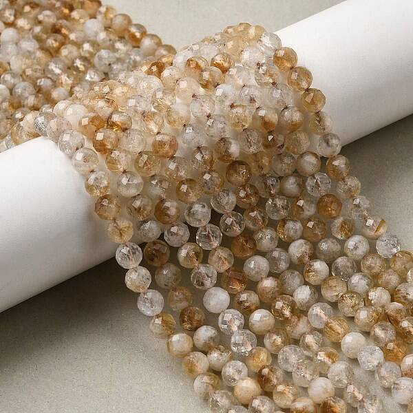 Natural Yellow Quartz Beads Strands