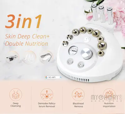 3 in 1 Facial Peeling Diamond Microdermabrasion Beauty Machine for Spa Home Use | MS-44P1