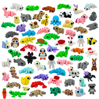 EnderToys Single Mini Fidget Figurines - 3D Printed Articulated Cute Desk Pet Animal figurine decor easter home fun gift desk...