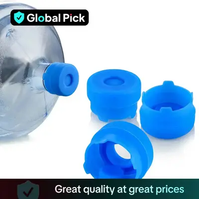 Silicone Water Jug Cap, 3/6 Counts/set Reusable Spill-proof Dust-proof Water Bottle Cap, Mini Replacement Water Bottle Cover,...