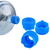 Blue Silicone Water Jug Cap, 3 Counts/set Reusable Spill-proof Dust-proof Water Bottle Cap, Mini Replacement Water Bottle Cov...