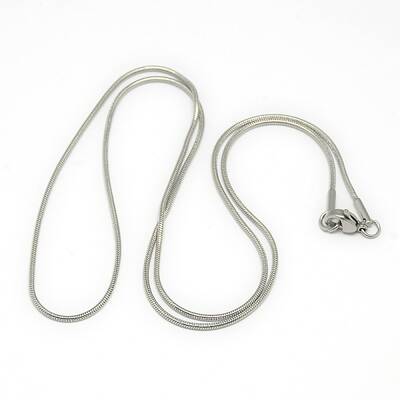 Tarnish Resistant Trendy Unisex 201 Stainless Steel Snake Chain Necklaces