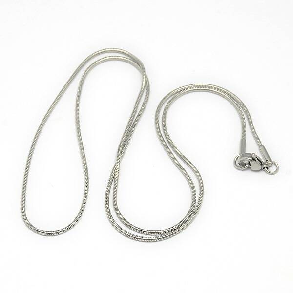 Tarnish Resistant Trendy Unisex 201 Stainless Steel Snake Chain Necklaces