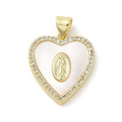 Shell Heart Pendants