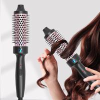 3 in 1 Electric Heated Curling Iron, Hair Straighteners and Curling Hair Iron for Women, Professional Round Styling Brush for...