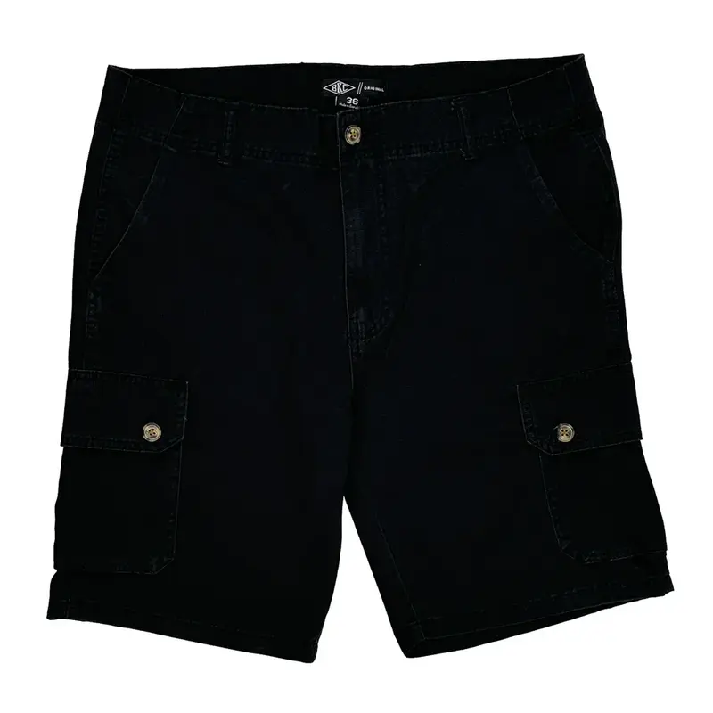 Bkc Cargo Shorts - 36? Waist Black Cotton