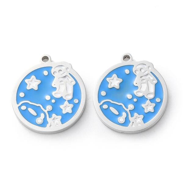 304 Stainless Steel Enamel Pendants