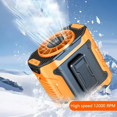 High Speed Waist Mounted Fan, 4TH Generation Rechargeable Portable Fan, 12000rpm Strong Airflow Belt, 4000mA Battery Capacity...