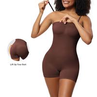 OYV Women's Seamless Removable Strapless Bodysuits For Women's Yoga Rompers
