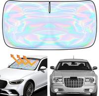 Iridescent Color Car Windshield Sun Shade - Reflective Sunshade Foldable Front Window Sunshade Sun Visor Protector Block UV R...