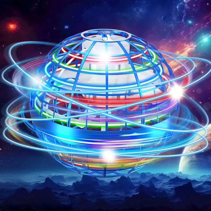 Galaxy Anti-Gravity Boomerang Ball – Hover Orb & LED Fly Spinners for All Ages – Cool Indoor/Outdoor Toys for 6-12 Year O...