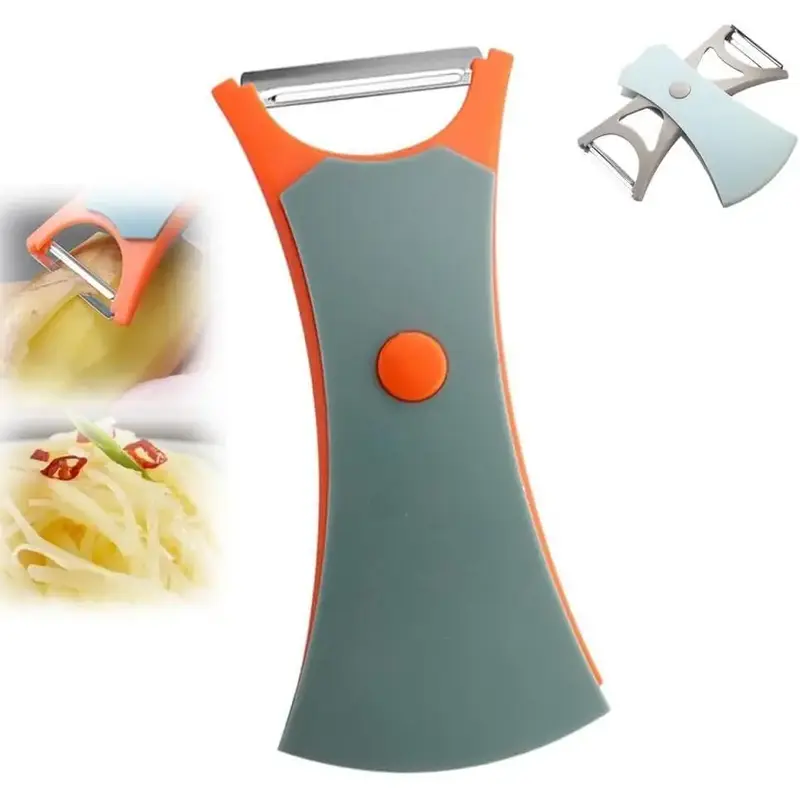 1-PCS 2 in 1 Fruit peeler - Multifunctional peeler for fruits and vegetables Stainless steel vegetable peeler, kitchen potato...