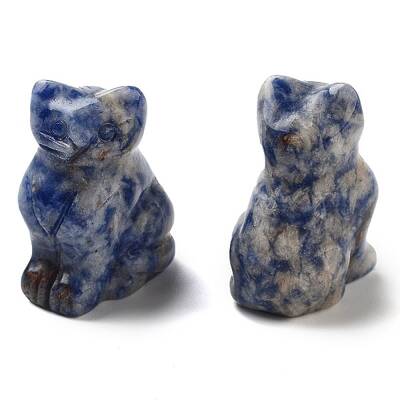 Natural Blue Spot Jasper Carved Figurines