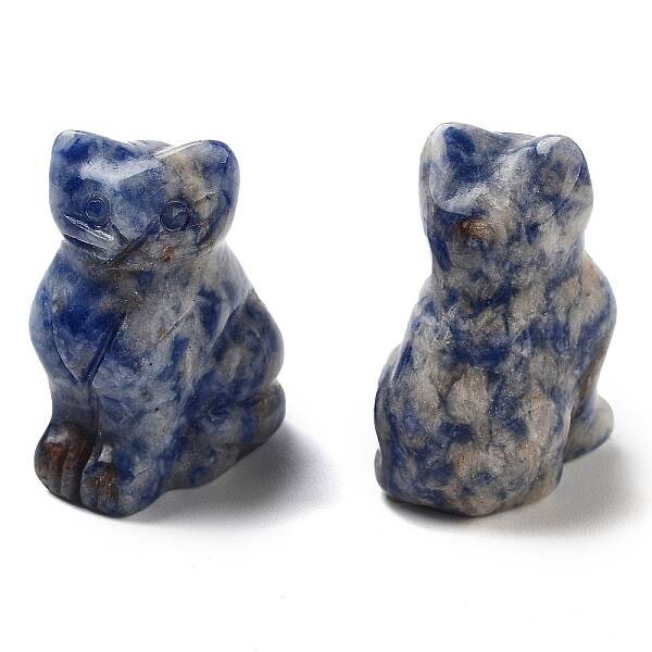 Natural Blue Spot Jasper Carved Figurines