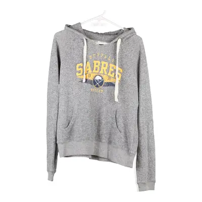 Buffalo Sabres Nhl Hoodie - Large Grey Cotton