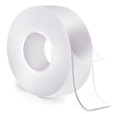 Double Sided Tape Heavy Duty(9.85FT), Nano Double Sided Adhesive Tape, Clear Mounting Tape Picture Hanging Adhesive Strips.