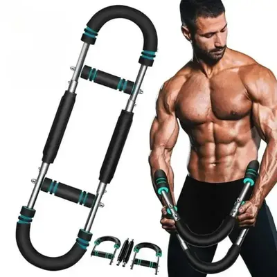 Arm Trainer、Chest workout Strengthen Chest and Arm Muscles Men's Fitness Trainer Detachable Portable Spring Resistance Home...