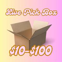 Live Pick 3D Figurines for Collectors and Fans - Box Fits Various Items, May Not Suitable for Children Under 6