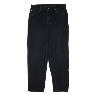 CALVIN KLEIN Trousers Black Regular Straight Mens W34 L23